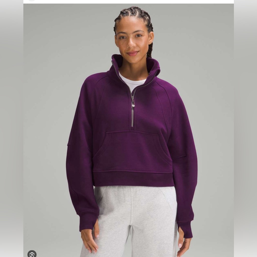 Lululemon Oversized Funnel Scuba in Dramatic Magenta M/L.